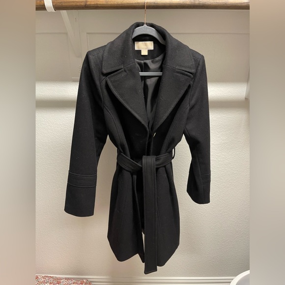 Size 12 Michael Kors Pea Coat - Black - Picture 1 of 1